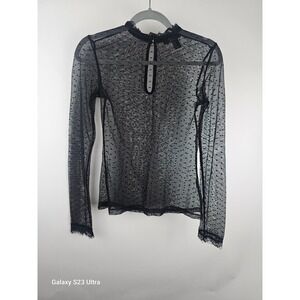 Forever 21 Contempo,  szS, Gothic black sheer/lace top